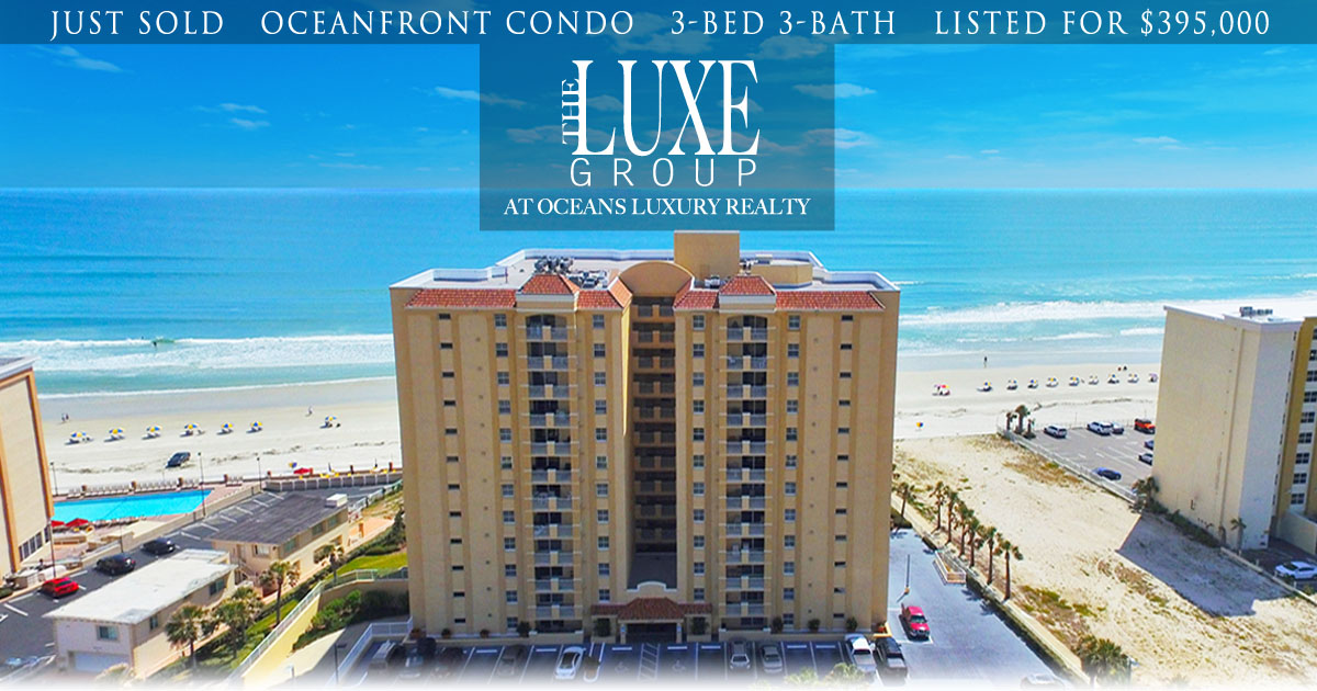 St Croix Condo 905 JUST SOLD - 3145 S Atlantic Daytona Beach Shores - The LUXE Group 386.299.4043